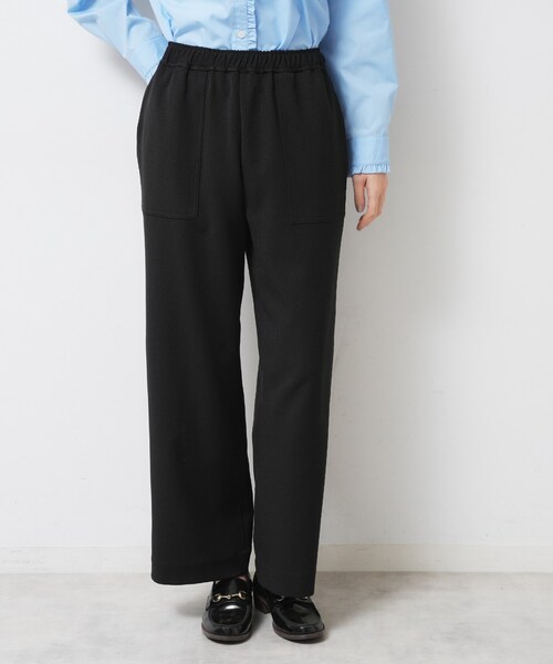 Dessin（デッサン）の「【ウエストゴム/洗える】ツイルセミワイドパンツ（その他パンツ・レディース・キャメル/ブラック・03/02/01/00）」の12枚目の写真