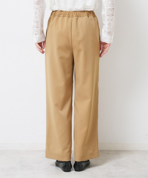 Dessin（デッサン）の「【ウエストゴム/洗える】ツイルセミワイドパンツ（その他パンツ・レディース・キャメル/ブラック・03/02/01/00）」の6枚目の写真