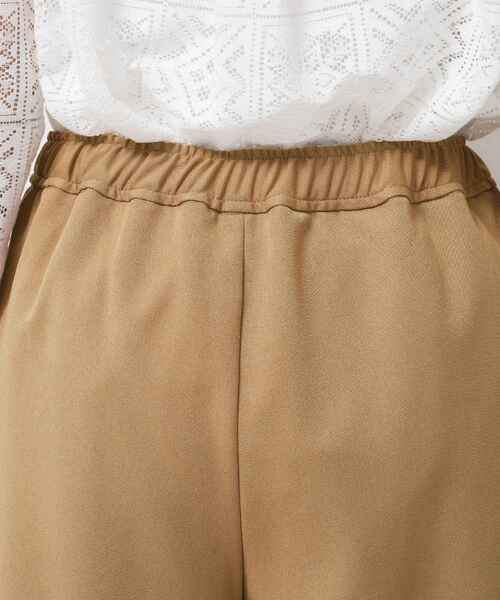 Dessin（デッサン）の「【ウエストゴム/洗える】ツイルセミワイドパンツ（その他パンツ・レディース・キャメル/ブラック・03/02/01/00）」の8枚目の写真