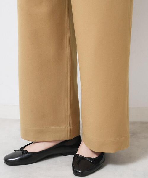 Dessin（デッサン）の「【ウエストゴム/洗える】ツイルセミワイドパンツ（その他パンツ・レディース・キャメル/ブラック・03/02/01/00）」の10枚目の写真