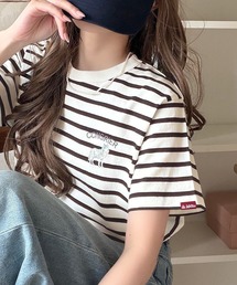 Java（ジャバ）の「《JaVa ジャバコラボ》大人の遊び心をプラス。綿100%オオカミ刺繍Tシャツ(半袖)（Tシャツ/カットソー）」