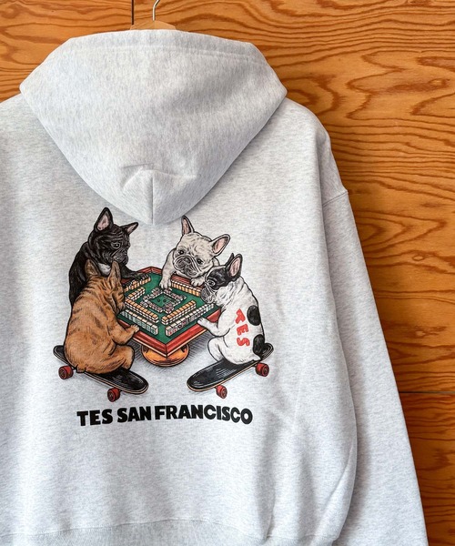 The Endless Summer(エンドレスサマー)の「【WEB / FLAG SHOP限定】TES CALIFORNIA BOX SILHOUETTE ZIP PK / ボックスシルエットジップパーカー(パーカー・メンズ・A/B・SMALL/MEDIUM/LARGE/X-LARGE)」の2枚目の写真