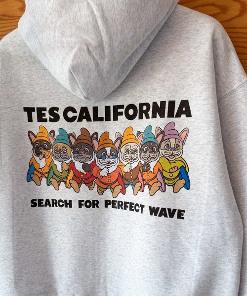The Endless Summer(エンドレスサマー)の「【WEB / FLAG SHOP限定】TES CALIFORNIA BOX SILHOUETTE ZIP PK / ボックスシルエットジップパーカー(パーカー・メンズ・A/B・SMALL/MEDIUM/LARGE/X-LARGE)」の8枚目の写真