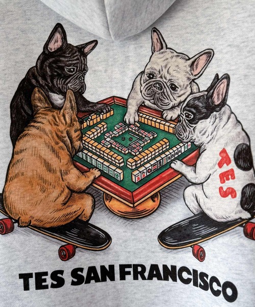 The Endless Summer(エンドレスサマー)の「【WEB / FLAG SHOP限定】TES CALIFORNIA BOX SILHOUETTE ZIP PK / ボックスシルエットジップパーカー(パーカー・メンズ・A/B・SMALL/MEDIUM/LARGE/X-LARGE)」の5枚目の写真