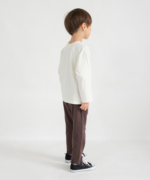 BRANSHES（ブランシェス）の「【防汚加工/ブランシェスmini】やわらかカットロングパンツ（その他パンツ・キッズ・杢グレー/チャコールグレー/グリーン/ブラウン/カラフル・100/120/110/130/80/90）」の8枚目の写真