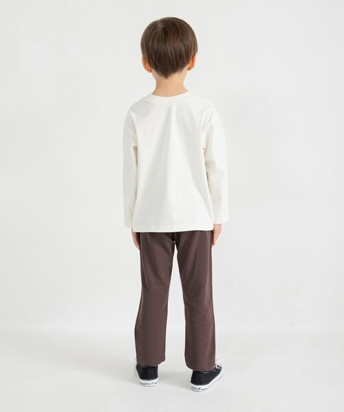 BRANSHES（ブランシェス）の「【防汚加工/ブランシェスmini】やわらかカットロングパンツ（その他パンツ・キッズ・杢グレー/チャコールグレー/グリーン/ブラウン/カラフル・100/120/110/130/80/90）」の9枚目の写真