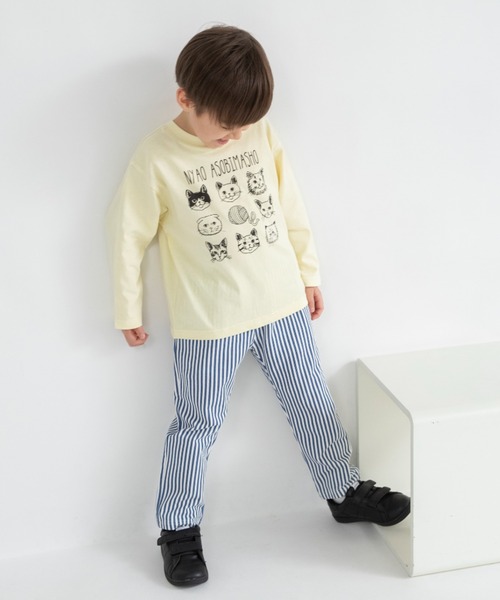 BRANSHES（ブランシェス）の「【防汚加工/ブランシェスmini】やわらかカットロングパンツ（その他パンツ・キッズ・杢グレー/チャコールグレー/グリーン/ブラウン/カラフル・100/120/110/130/80/90）」の22枚目の写真