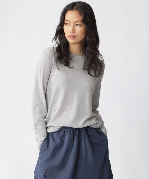ECOALF（エコアルフ）の「MILO ライトウール ニット / MILO KNIT WOMAN（ニット/セーター・レディース・チャコールグレー/グレー・S/XS）」の3枚目の写真