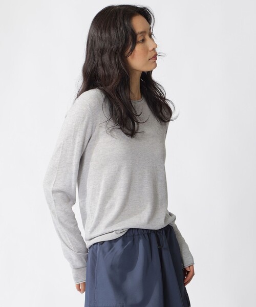 ECOALF（エコアルフ）の「MILO ライトウール ニット / MILO KNIT WOMAN（ニット/セーター・レディース・チャコールグレー/グレー・S/XS）」の4枚目の写真