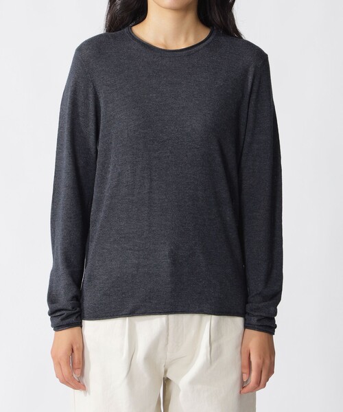ECOALF（エコアルフ）の「MILO ライトウール ニット / MILO KNIT WOMAN（ニット/セーター・レディース・チャコールグレー/グレー・S/XS）」の9枚目の写真