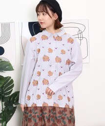 EMAGO フルーツ刺繍シャツ