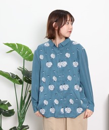 EMAGO フルーツ刺繍シャツ