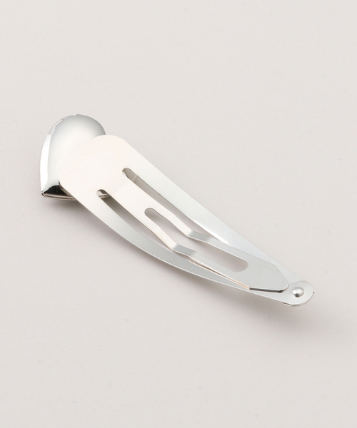 IENA(イエナ)の「HEYEP/ヘイップ Heart Clips-2PCS ヘアクリップ HP10125(バレッタ/ヘアクリップ・レディース・シルバー・FREE)」の2枚目の写真