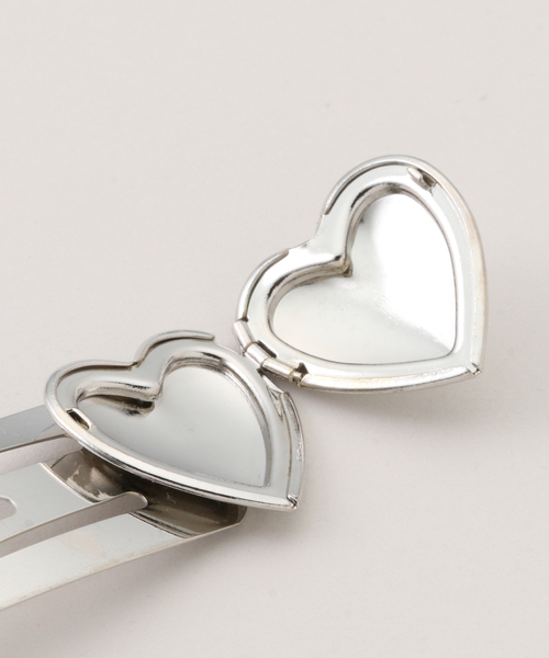 IENA(イエナ)の「HEYEP/ヘイップ Heart Clips-2PCS ヘアクリップ HP10125(バレッタ/ヘアクリップ・レディース・シルバー・FREE)」の5枚目の写真