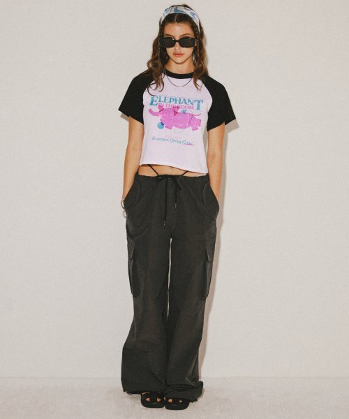 PAKKE（パッケ）の「ヴィンテージラグランTシャツ（ブラック）（Tシャツ/カットソー・レディース・その他・FREE）」の2枚目の写真