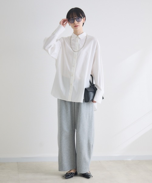 Paradise Picnic（パラダイスピクニック）の「cloche タックイン風カラーシャツ（シャツ/ブラウス・レディース・ブルー/ホワイト/イエロー・FREE）」の21枚目の写真