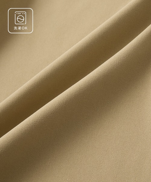 Aunely(オーネリー)の「【Aunely】奥ゆかしぃルエット 撥水 ショート トレンチ コート/ 静電防止 & マシンウォッシュ<YOSOOIシリーズ>(トレンチコート・レディース・ベージュ/チャコールグレー・M/L)」の20枚目の写真