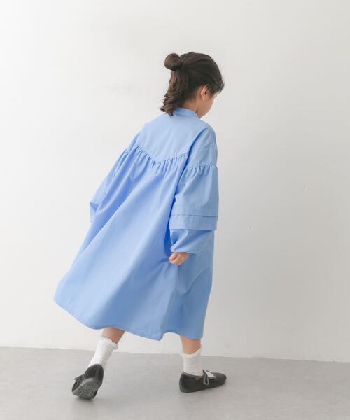 URBAN RESEARCH DOORS(アーバンリサーチドアーズ)の「切替ギャザーワンピース(KIDS)(ワンピース・キッズ・ブルー/ストライプ・105/120/135)」の20枚目の写真