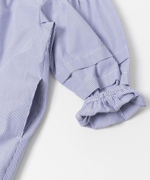 URBAN RESEARCH DOORS(アーバンリサーチドアーズ)の「切替ギャザーワンピース(KIDS)(ワンピース・キッズ・ブルー/ストライプ・105/120/135)」の8枚目の写真
