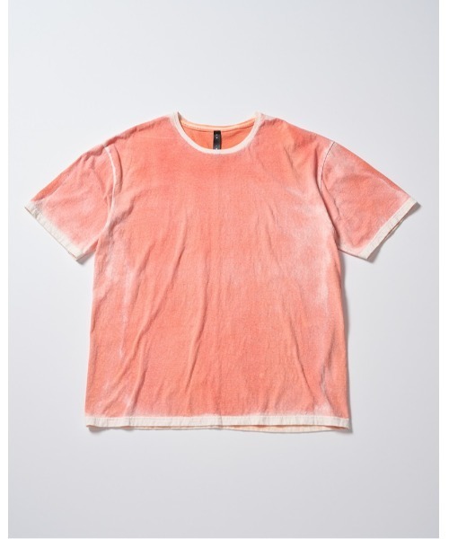 wjk(ダヴルジェイケイ)の「back-spray dye S/S(Tシャツ/カットソー・メンズ・ブラック/ブルー/オレンジ・SMALL/MEDIUM/LARGE/X-LARGE)」の7枚目の写真