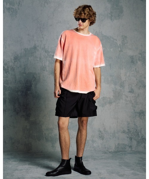 wjk(ダヴルジェイケイ)の「back-spray dye S/S(Tシャツ/カットソー・メンズ・ブラック/ブルー/オレンジ・SMALL/MEDIUM/LARGE/X-LARGE)」の15枚目の写真