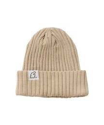 APOSTROPHE COMMA（アポストロフィコンマ）の「サマーリバーシブルラベルソフトリブビーニー（ベージュ）（ニットキャップ/ビーニー）」