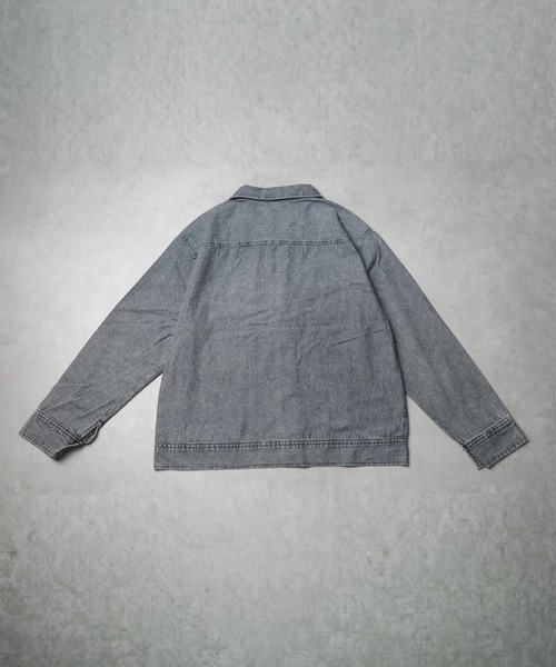 B.I.D.(ビーアイディー)の「《ブラスト加工ライトデニム TYPEⅢジャケット》(デニムジャケット・メンズ・ブラック/ブルー・MEDIUM)」の16枚目の写真