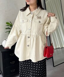 prose verse | ペプラムツイルジャケット(ブルゾン)