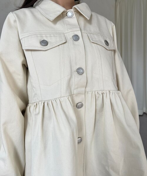 prose verse（プロズヴェール）の「ペプラムツイルジャケット（ブルゾン・レディース・アイボリー/ピンク・LARGE/MEDIUM）」の22枚目の写真