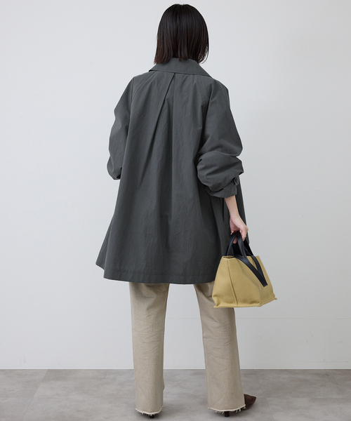 SLOBE IENA(スローブイエナ)の「《追加》コットンニュアンストレンチコート(トレンチコート・レディース・チャコールグレー/ベージュ・36/38)」の7枚目の写真