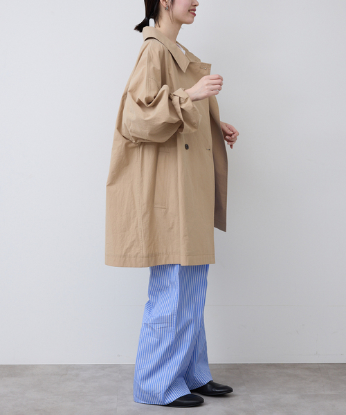SLOBE IENA(スローブイエナ)の「《追加》コットンニュアンストレンチコート(トレンチコート・レディース・チャコールグレー/ベージュ・36/38)」の16枚目の写真