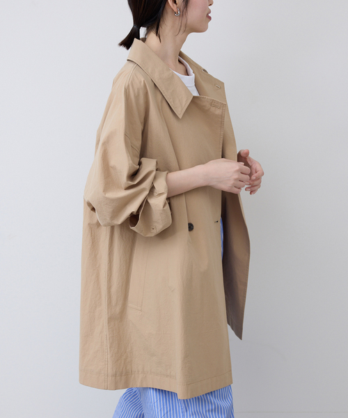 SLOBE IENA(スローブイエナ)の「《追加》コットンニュアンストレンチコート(トレンチコート・レディース・チャコールグレー/ベージュ・36/38)」の19枚目の写真