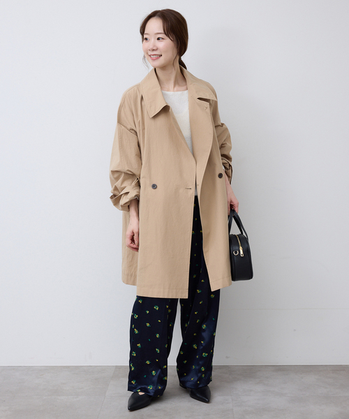 SLOBE IENA(スローブイエナ)の「《追加》コットンニュアンストレンチコート(トレンチコート・レディース・チャコールグレー/ベージュ・36/38)」の21枚目の写真