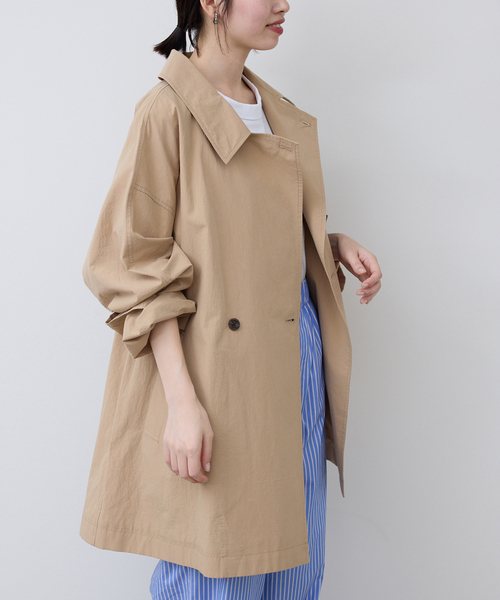 SLOBE IENA(スローブイエナ)の「《追加》コットンニュアンストレンチコート(トレンチコート・レディース・チャコールグレー/ベージュ・36/38)」の10枚目の写真