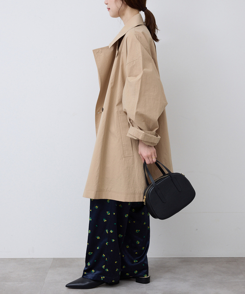 SLOBE IENA（スローブイエナ）の「《追加》コットンニュアンストレンチコート（トレンチコート・レディース・チャコールグレー/ベージュ・36/38）」の5枚目の写真