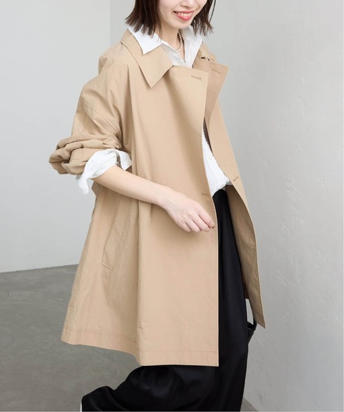 SLOBE IENA（スローブイエナ）の「《追加》コットンニュアンストレンチコート（トレンチコート・レディース・チャコールグレー/ベージュ・36/38）」の11枚目の写真