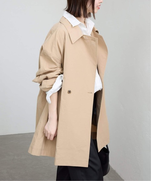 SLOBE IENA（スローブイエナ）の「《追加》コットンニュアンストレンチコート（トレンチコート・レディース・チャコールグレー/ベージュ・36/38）」の13枚目の写真