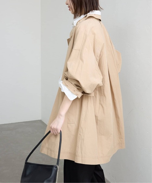 SLOBE IENA（スローブイエナ）の「《追加》コットンニュアンストレンチコート（トレンチコート・レディース・チャコールグレー/ベージュ・36/38）」の14枚目の写真