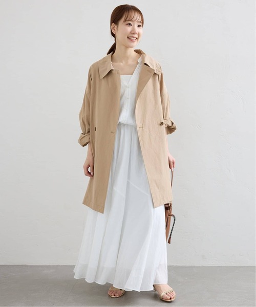 SLOBE IENA（スローブイエナ）の「《追加》コットンニュアンストレンチコート（トレンチコート・レディース・チャコールグレー/ベージュ・36/38）」の16枚目の写真