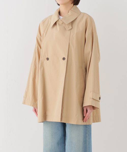 SLOBE IENA(スローブイエナ)の「《追加》コットンニュアンストレンチコート(トレンチコート・レディース・チャコールグレー/ベージュ・36/38)」の7枚目の写真