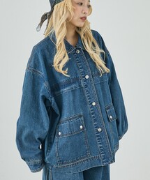 NOMINE | 【セットアップ対応】オーバーサイズ デニム ジャケット / カバーオール(デニムジャケット)