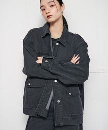 NOMINE（ノミネ）の「【セットアップ対応】オーバーサイズ デニム ジャケット   カバーオール（デニムジャケット）」