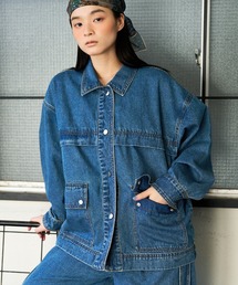 NOMINE（ノミネ）の「【セットアップ対応】オーバーサイズ デニム ジャケット   カバーオール（デニムジャケット）」