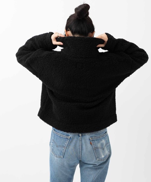 ABBEY MARKET(アビーマーケット)の「COLD BREAKER HALF-ZIP PULLOVER SIMPLY コールドブレイカー ハーフジッププルオーバー(ニット/セーター・レディース・ブラック・LARGE)」の3枚目の写真