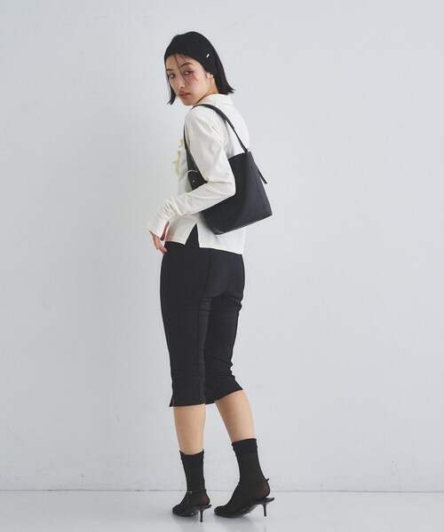 CODE A(コードエー)の「frill knit(ニット/セーター・レディース・ライトグリーン/オフホワイト/グレー・00)」の12枚目の写真