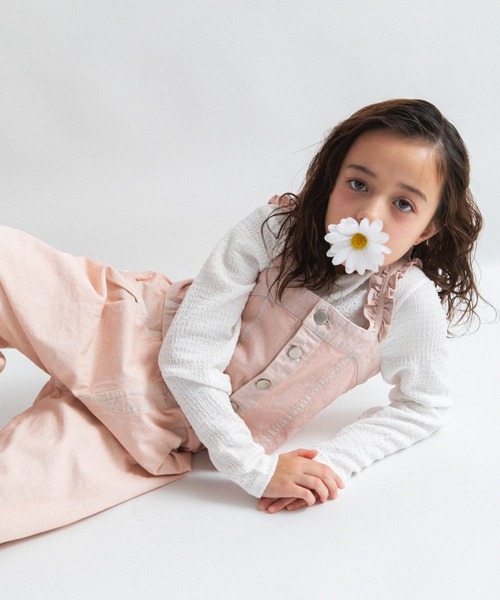 EDWIN（エドウィン）の「【Ou? by EDWIN】デニムビスチェ（ベスト・キッズ・ピンク/ブルー・150/140/130/120/110/100/90）」の16枚目の写真