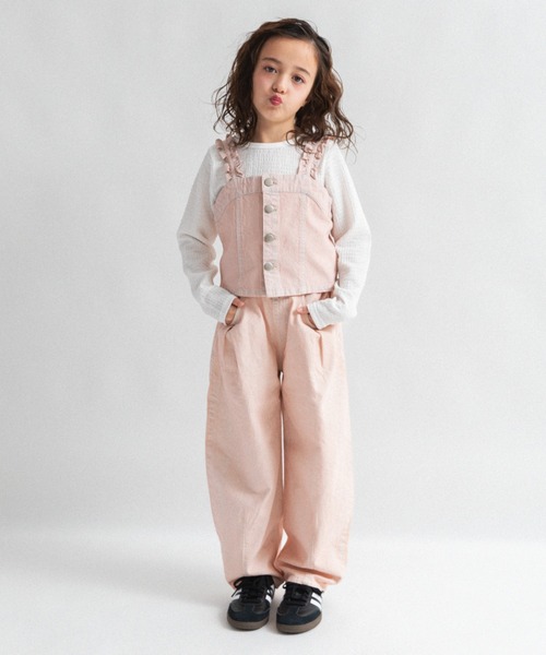 EDWIN（エドウィン）の「【Ou? by EDWIN】デニムビスチェ（ベスト・キッズ・ピンク/ブルー・150/140/130/120/110/100/90）」の11枚目の写真