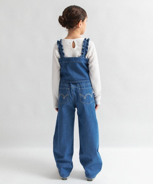 EDWIN（エドウィン）の「【Ou? by EDWIN】デニムビスチェ（ベスト・キッズ・ピンク/ブルー・150/140/130/120/110/100/90）」の18枚目の写真