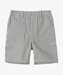 ベビー ストライプ コットン ハーフ パンツ "Poches"