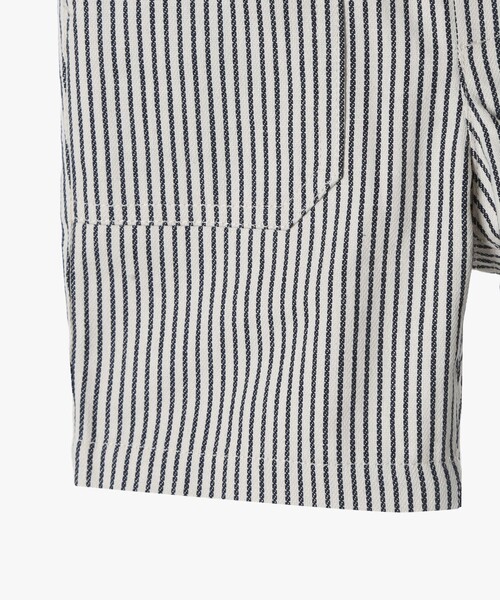 agnes b.（アニエスベー）の「ベビー ストライプ コットン ハーフ パンツ "Poches"（その他パンツ・キッズ・ネイビー・18M/2YEAR/1YEAR）」の5枚目の写真